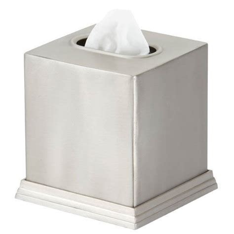 metal tissue box cover bed bath beyond|polished nickel tissue box cover.